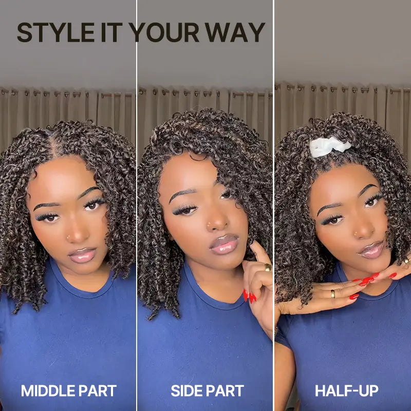 13x6 HD Pre-Cut Lace Wig – Glueless Wear & Go Boho Braids Water Wave Wig